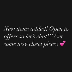 NEW ITEMS ADDED…let’s make a deal, cleaning out my closet!